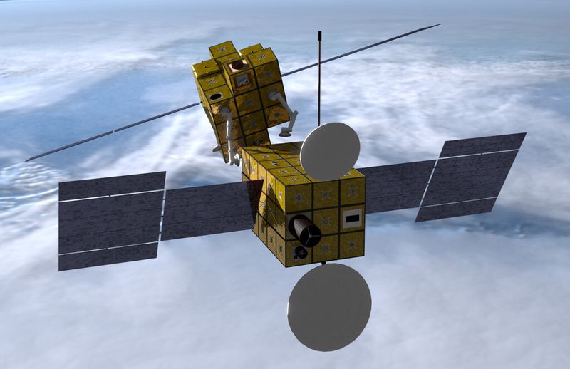 Computergraphische Darstellung einer möglichen künftigen iBOSS-Mission (TU Berlin)