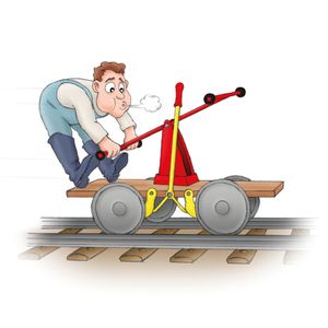 „Volle Pulle“: Nicht die volle Flasche sorgt hier für die maximale Fortbewegung, sondern die volle Kraft. Ohne Motorkraft oder Segel musste auf See gerudert werden, das englische „pull“ bezeichnet bis heute die Ziehbewegung, die erforderlich war, um das Ruder durch das Wasser zu stemmen. „Volle Pulle“ bedeutet deshalb, sich kräftig in die Riemen zu legen. Die Fahrer von motorgetriebenen Fahrzeugen mussten logischerweise noch nie so rudern. Anders die Betreiber sogenannter Handhebeldraisinen, die auf Schienen fortbewegt werden. Sie sind laut ACE Auto Club Europa die Attraktion, wenn Männer ihren Junggesellenabschied feiern und danach den Alkoholpegel senken wollen.(Bild:  ACE/Bartmus)