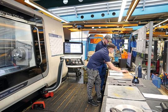 Pumpenproduktion bei Dickow(Bild:  Mittelstand-Digital Zentrum Augsburg)