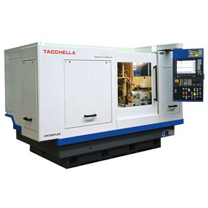 Die Schleifexperten aus Cassine/Italien präsentieren mit der Tacchella Crossflex eine Außenrundschleifmaschine mit In-Prozess-Messung und flexiblen Automationsmöglichkeiten. 