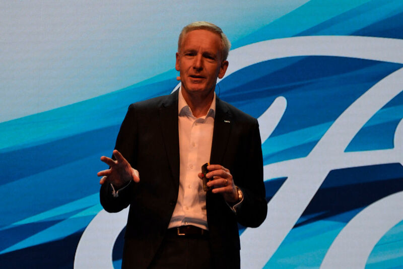Hans-Jörg Klein, Geschäftsführer Marketing und Vertrieb bei Ford Deutschland, lobte die Händler für das verkaufsstarke erste Quartal 2019. (Simon/»kfz-betrieb«)