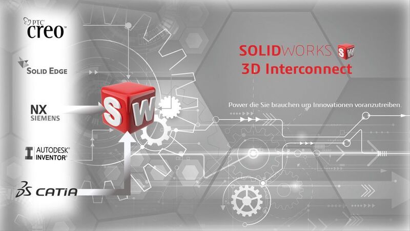 3D Interconnect ermöglicht das Arbeiten mit neutralen und nativen CAD-Daten aus verschiedenen Quellen und ist seit dem Release 2017 in Solidworks CAD enthalten. (Coffee)