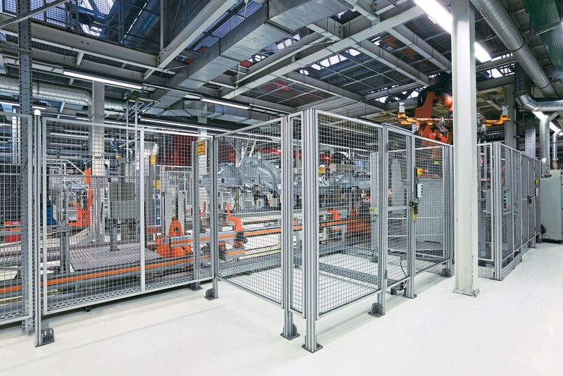 Bosch Rexroth hat das EcoSafe Programm an modularen Komponenten für Schutzzäune und Schutzeinhausungen überarbeitet . (Bild: Bosch Rexroth)