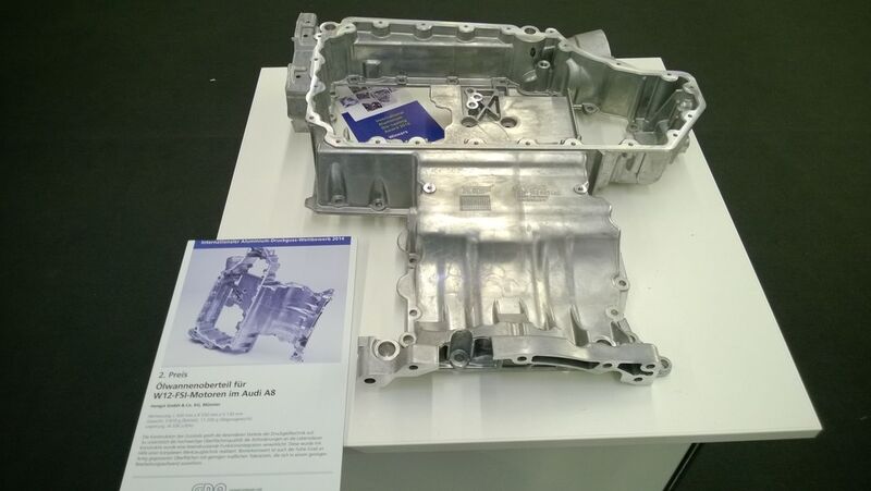 2. Preis des Aluminium-Druckguss-Wettbewerbs: Fa. Hengst mit einem Ölwannenoberteil für den Audi A8. (Bild: D. Quitter, konstruktionspraxis)