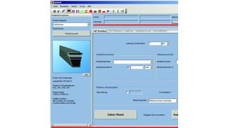 Oberfläche des Riemenberechnungsprogramms CAP 6  (Bild: Optibelt)