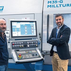 Programmer Jesús Medrano with Production Manager Iñigo Meseguer.(Image: WFL)