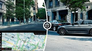 In Verbindung mit dem Navigationssystem Professional bietet BMW den Service freie Parkplätze am Zielort anzuzeigen. (BMW)