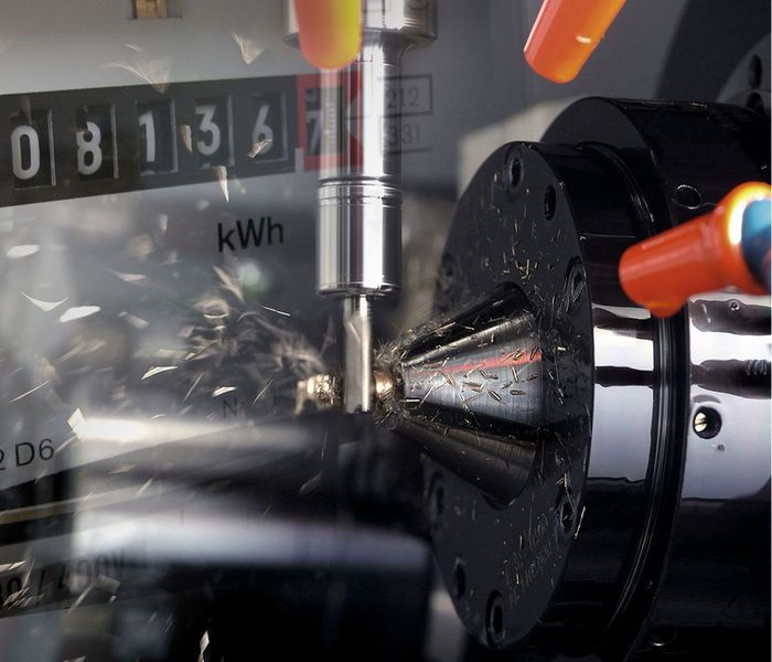 Bild 2: Die CNC-Funktion „Energy Monitoring“ nimmt den Energieverbrauch aller Achsen während des Bearbeitungsprozesses unter die Lupe. Bild: Fanuc (Archiv: Vogel Business Media)