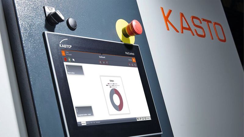 Auf der EMO 2025 in Hannover hat Kasto den Vorhang vor der neuen Steuerungsgeneration schon ein wenig gelüftet. Auch sie steht für smartes Sägen und wird Anfang 2026 am Markt eingeführt. (Bild: Kasto)
