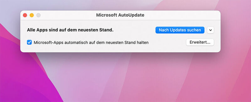 Nach der Installation von Office 2021 sollten in macOS und Windows aktuelle Updates installiert werden.  (Joos)