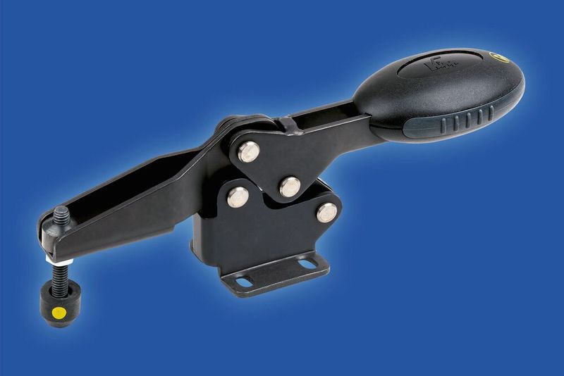 : ESD-Schnellspanner dienen als Montage- und Haltevorrichtung – zum Beispiel lassen sich damit Platinen festklemmen, um sie weiter zu bearbeiten. (Bild: Heinrich Kipp Werk)