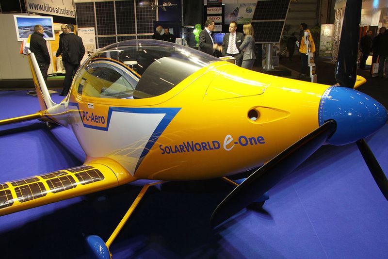 Kooperation von SolarWorld und PC Aero: Solar-Ultraleichtflugzeug e-One ( e-one)