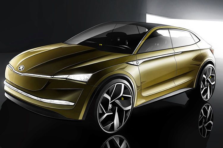 Mit der Studie Vision E präsentiert Skoda auf der Auto Shanghai im April sein erstes, rein elektrisch angetriebenes Fahrzeug. (Skoda)