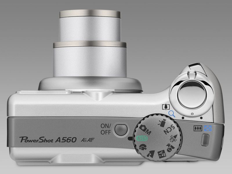 Der Digic-III-Prozessor hält in die Powershot-Modelle von Canon Einzug: hier die A560. (Archiv: Vogel Business Media)