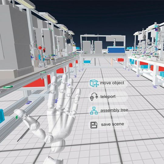Mit der Software von R3DT werden komplette Montageanlagen von Schnaithmann virtuell erlebbar.(Bild:  Schnaithmann)