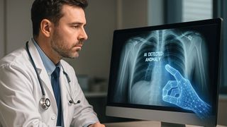 Durch die Hilfe von KI bei der Auswertung medizinischer Bilder können Krankheitsanzeichen früh- zeitig erkannt werden. (Bild: ChatGPT / KI-generiert)