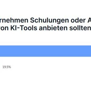 80,5 Prozent der Befragen wünschen sich von Unternehmen Schulungen und Anleitungen zur effektiven und verantwortungsvollen Nutzung von KI-Tools.(Bild:  Pendo)