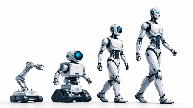 Symbolic image: Robotics manufacturers are on the way to mass production of humanoids.(Image: Dall-E / AI-generated)