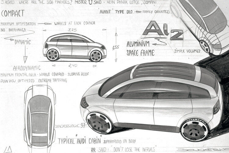... arbeitete er an der Studie zum Audi Al2 mit. (Bild: Audi)