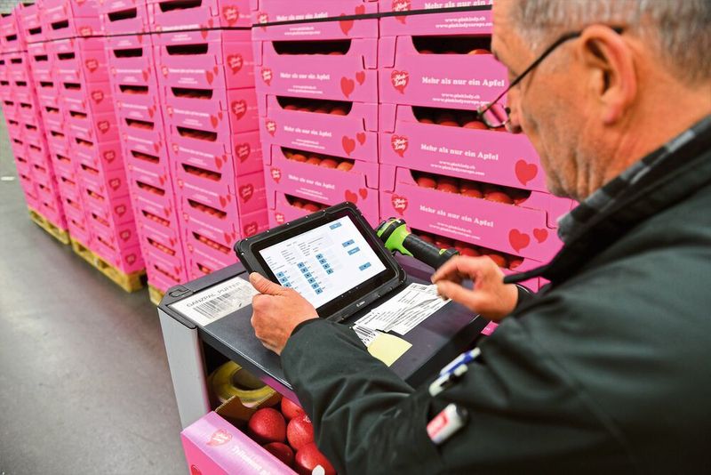 Die Wareneingangserfassung in SAP EWM erfolgt mittels mobiler Tablets. (IGZ)