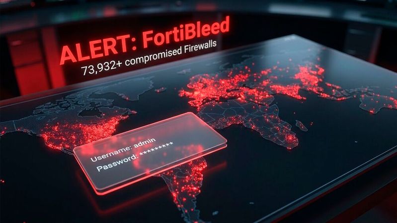 Gestohlene Admin-Passwörter verschaffen Kriminellen Zugang zu 75.000 Fortinet-Systemen weltweit, ohne neue Sicherheitslücke. CERT.at warnt vor einer Verwertung der Zugänge, bevor Gegenmaßnahmen greifen.(Bild:  Gemini / KI-generiert)