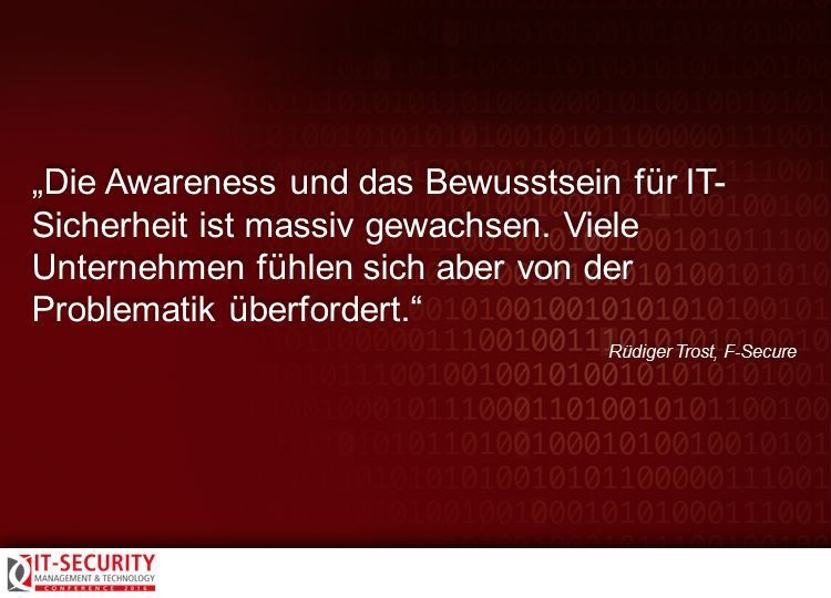 Rüdiger Trost, F-Secure, zur IT-Security Conference 2016. #itseccon (AMATHIEU - Fotolia.com)