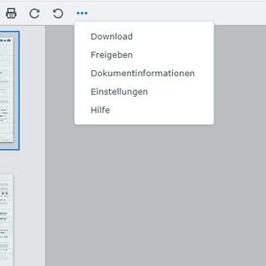 Freigeben und Verwalten von Dokumenten im Document Viewer auf dem Synology-NAS.(Bild:  Joos - Synology)