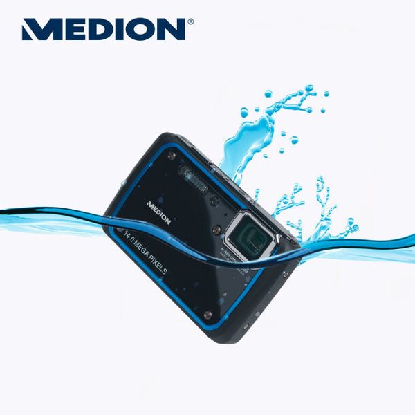 Bis zu einer Wassertiefe von drei Metern hält die Outdoor-Digicam dicht. (Bild: Aldi)