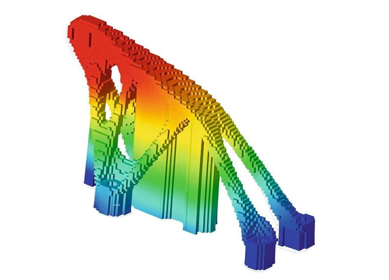 Die thermomechanische Simulation der Software 
Inspire Print3D unterstützt Konstrukteure, das beste Design und die optimale Lage im Bauraum für den 3D-Druck zu finden.  (Altair)