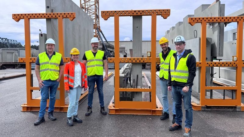 Das Team von Max Bögl, Sensolus und Alps Alpine. (Bild:  Max Bögl)