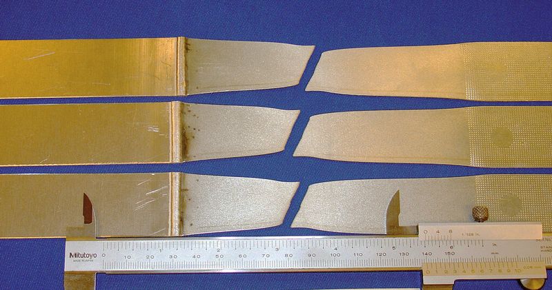 Bild 6: Die Festigkeit der Schweißlötung ist so hoch, dass bei der Zugprüfung der Riss nicht in der Naht, sondern im Aluminiumteil auftritt.  (Bild: Fronius)