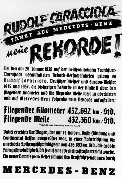 Die Anzeige stammt aus dem Jahr 1938. (Daimler)