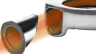 Zusammen mit einem Turboladerhersteller hat Isolite ein patentiertes mehrteiliges Turbinengehäuse entwickelt, das mittels einer gesteckten Isolierung von innen gedämmt ist. (Foto: Isolite)