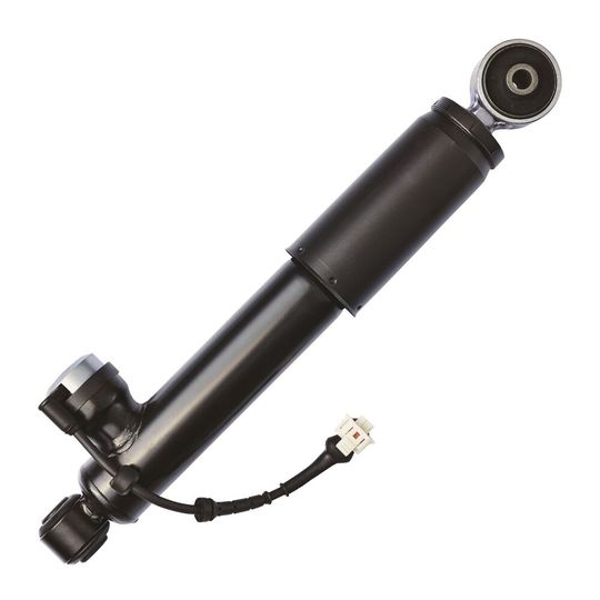 Die CDC-Dämpfer mit dem außenliegenden Proportionalventil (unten) sind leicht zu erkennen.(Bild:  Jonas Werner-Hohensee)