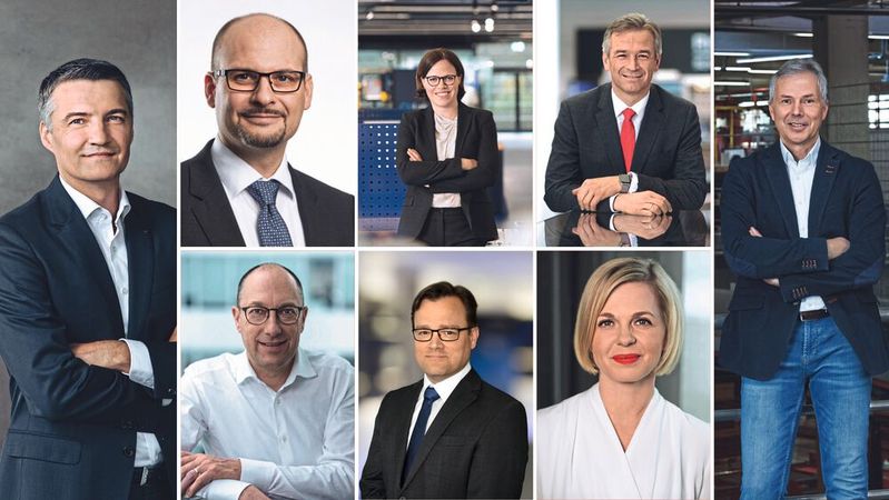 MM Maschinenmarkt hat Geschäftsführer aus der Industrie nach ihren Erwartungen für 2024 befragt.(Bild:  Kuka Group, Scanner Gmbh Kuenzelsau, Raimund Verspohl, Sebastian Berger, Horn/Sauermann, Michael Koch - Digital Fotogroup, Schunk SE & Co. KG, Verena Müller)