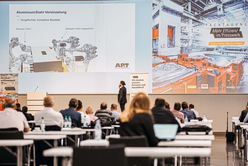Impressionen der Fachtagung „Mehr Effizienz im Presswerk“ am 15. September 2021 in Würzburg. (Bild: VCG)