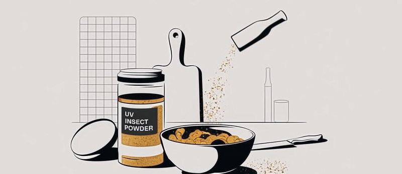 Insektenmehl ist seit Februar 2025 in UV-behandelter Form als „Novel Food“ in der EU zugelassen. (Symbolbild)(Bild:  ideogram.ai / KI-generiert)