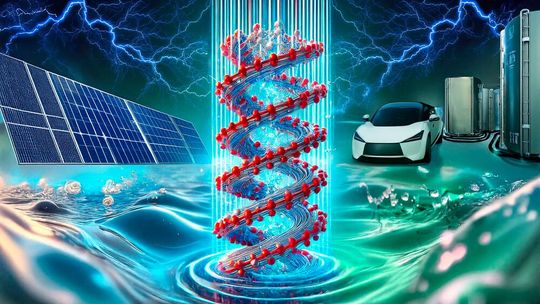 Hydrolyse und mögliche Anwendungen(Bild:  Dall-E / MPI CPfS / KI-generiert)