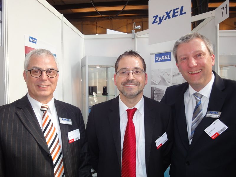 (v.l.) Norbert Roller, Guido Peters und Robert Konrad, Zyxel (Archiv: Vogel Business Media)