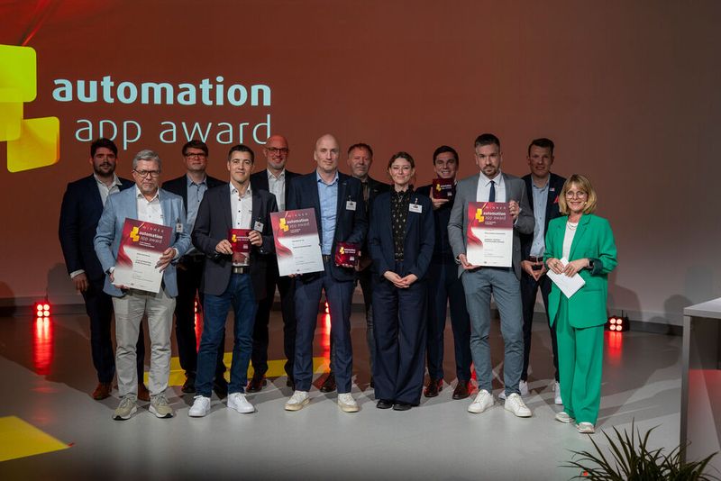 Die Finalisten und Gewinner des Automation App Awards im Jahr 2025. (Bild: Sebastian Human / VCG)