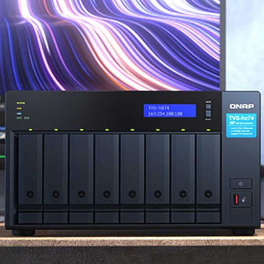QNAPs neue NAS-Systeme der TVS-h874-Reihe setzen auf Intels i7- und i9-Plattformen.(Bild:  QNAP)