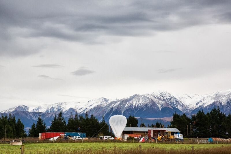 Testlauf des Project Loon in Neuseeland (Google)