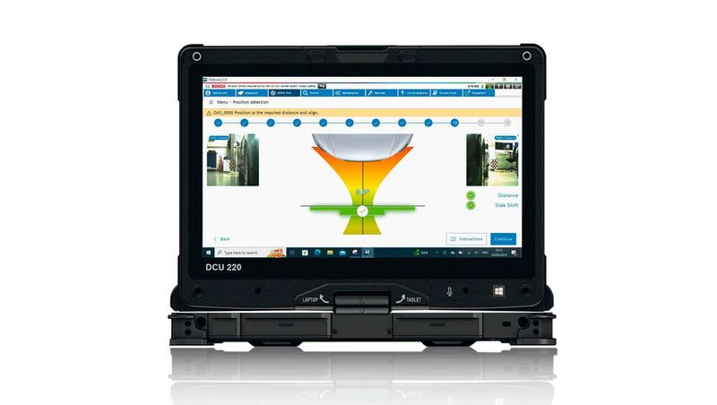 ADAS One Solution ist neue Kalibrierungssoftware für optimierte und schnelle  Arbeitsabläufe.  (Bild: Bosch)