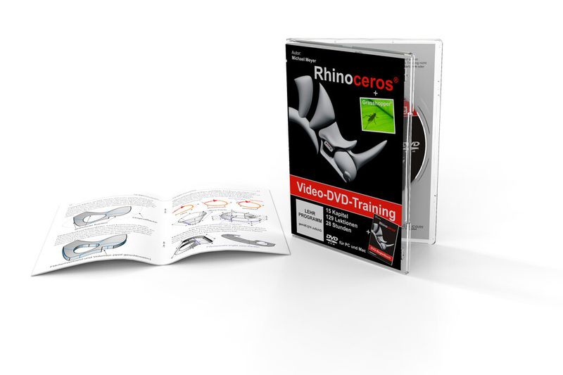 Zusätzlich vermittelt das 24-seitige gedruckte Begleitbuch wichtige Grundlagen für das Arbeiten mit Rhinoceros. (Bild: FlexiCAD)