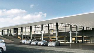 Derzeit laufen die Vorbereitungen für den neuen Mercedes-Standort in Bamberg. (Bild: Auto-Sccholz)