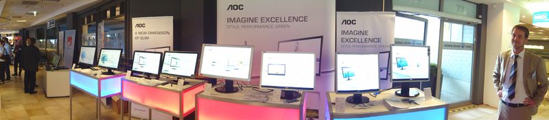 Eine bunte Palette fand man bei AOC. (Archiv: Vogel Business Media)