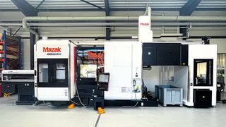 Die Mazak Integrex i-200 S ist mit Stangenlader und Portallader automatisiert. (Bild: Andrea Jäger)