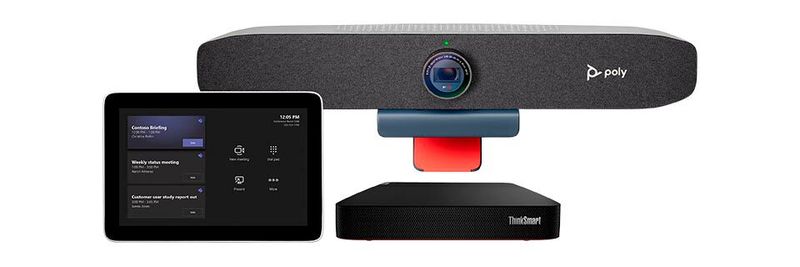 Poly launcht Microsoft-Teams-Rooms Studio-Kits für hybride Meetings auf Augenhöhe.(Bild:  Poly)