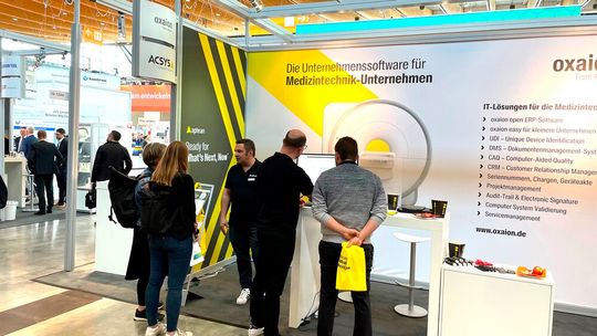 Von Eudamed bis UDI: ERP-Spezialist Oxaion auf der Medtec Live with T4M vom 23. bis 25. Mai, am Gemeinschaftsstand des VDMA in Halle 1, Stand 321. Von Eudamed bis UDI: ERP-Spezialist Oxaion auf der Medtec Live with T4M vom 23. bis 25. Mai, am Gemeinschaftsstand des VDMA in Halle 1, Stand 321.