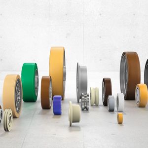 Blickle bietet hochwertige Rollen für die Fördertechnik in einer Vielzahl von Materialien und Ausführungen, die sämtlichen Ansprüchen gerecht werden. Diese, und die neuen Ergomove-Systeme, sind in Halle 1 im Rahmen der Motek 2022 in Stuttgart zu finden.(Bild:  Blickle)